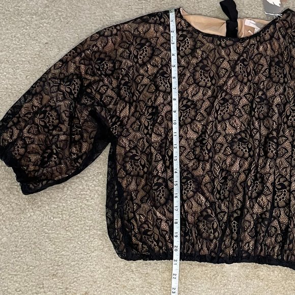 Womens' 3/4 Sleeve Ruffle Dress - Picture 5 of 8